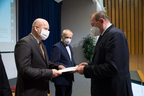Awarding of Appreciation Letters and Diplomas at the TUKE Scientific Council on 11 February 2022